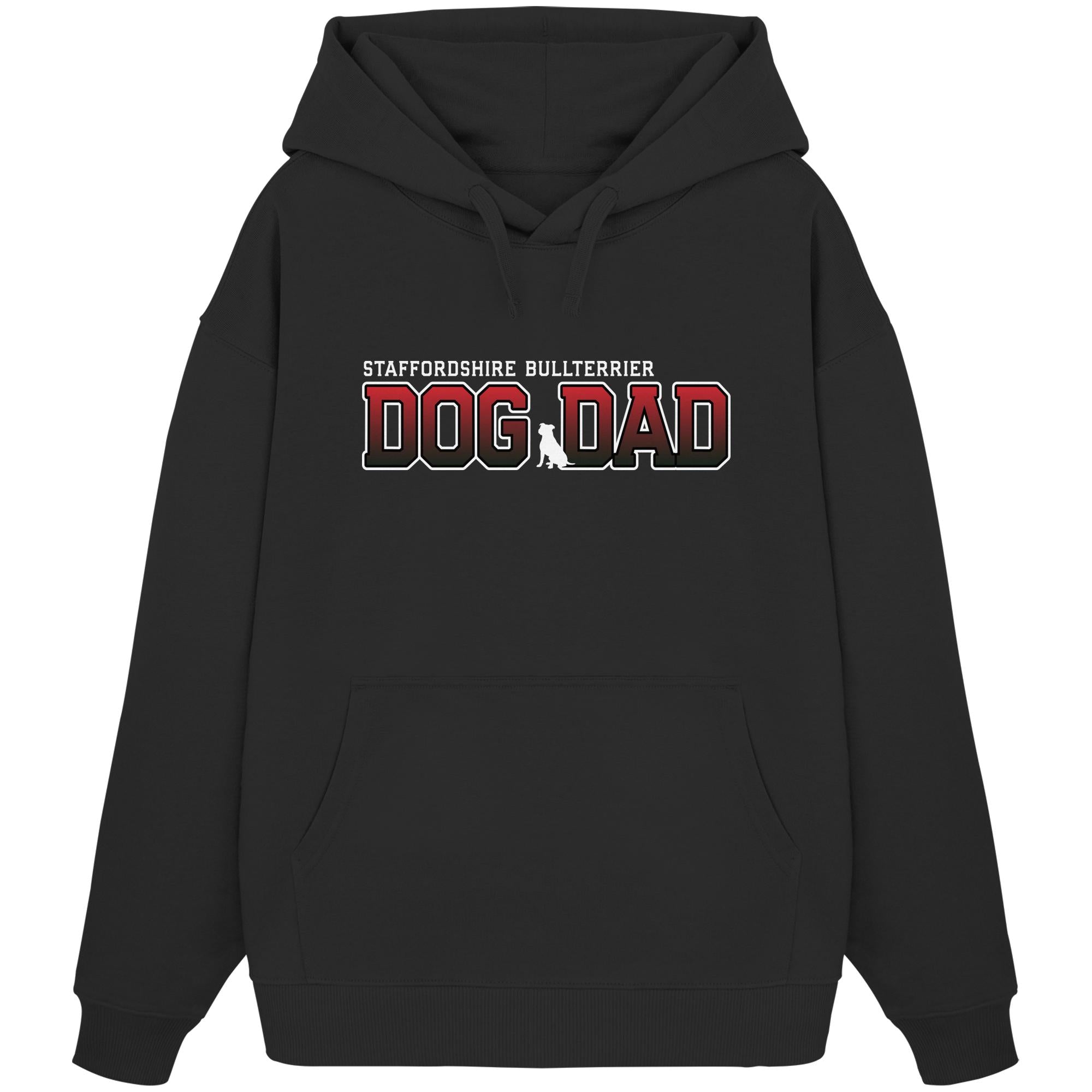 Staffordshire Bullterrier Dad - Varsity - Organic Oversize Hoodie