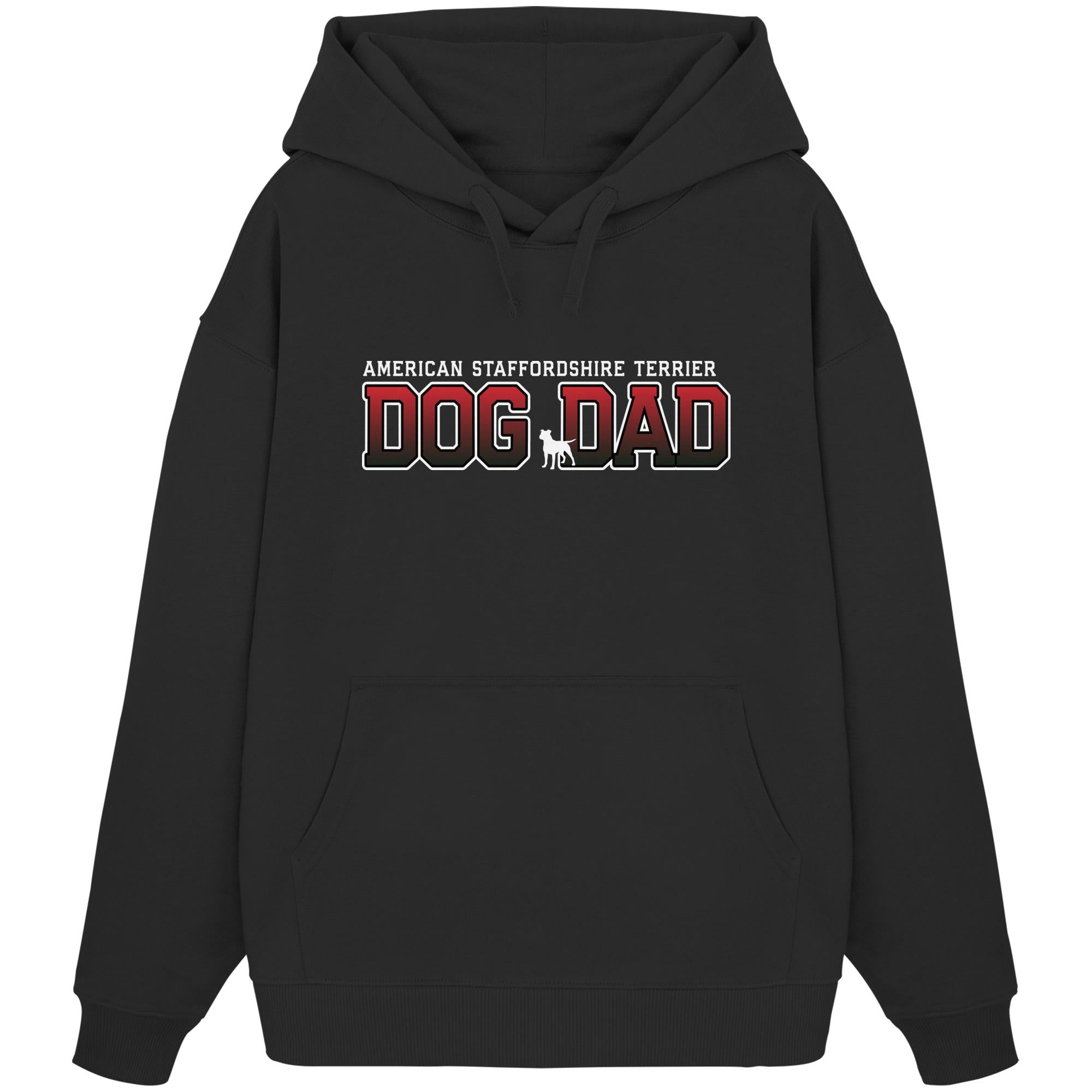 American Staffordshire Terrier Dad - Varsity - Organic Oversize Hoodie