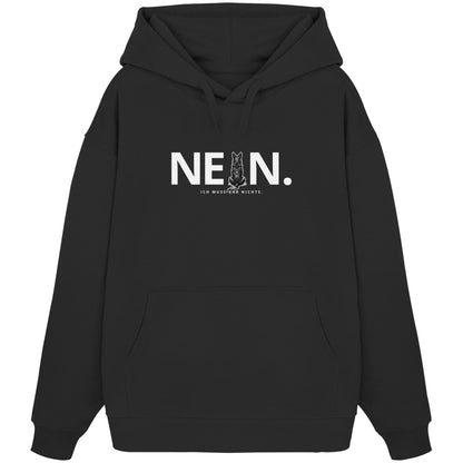 Nein. Ich muss gar nichts. - Australian Kelpie - Organic Oversize Hoodie