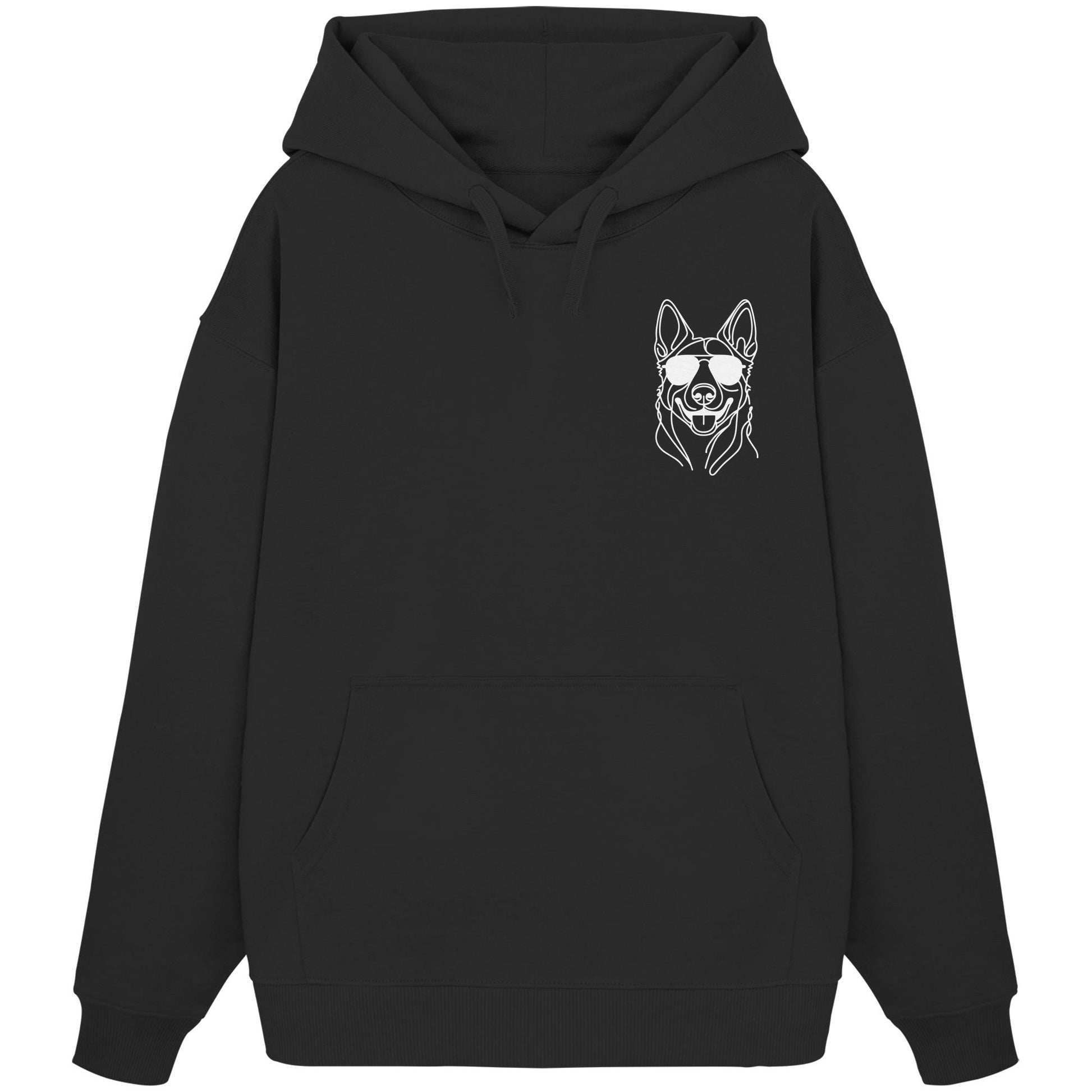 Line Art - Cooler Malinois - Organic Oversize Hoodie