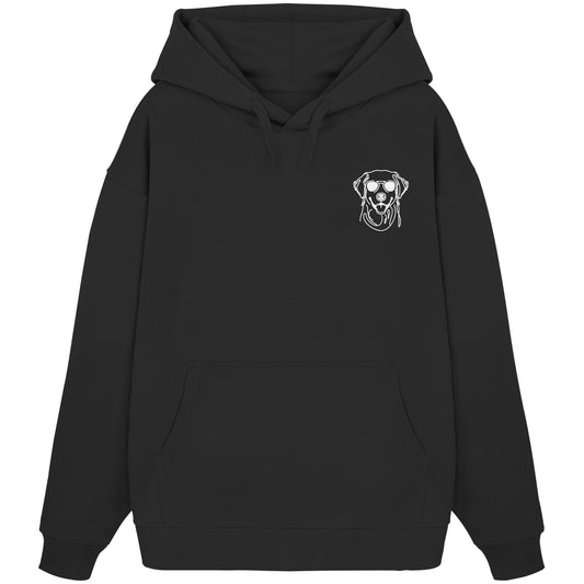 Line Art - Cooler Golden Retriever - Organic Oversize Hoodie