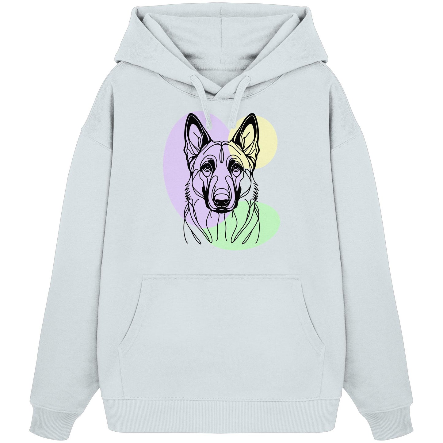 Line Art - Süßer Malinois - Organic Oversize Hoodie