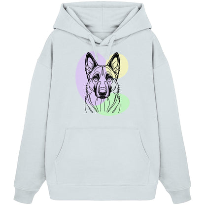 Line Art - Süßer Malinois - Organic Oversize Hoodie