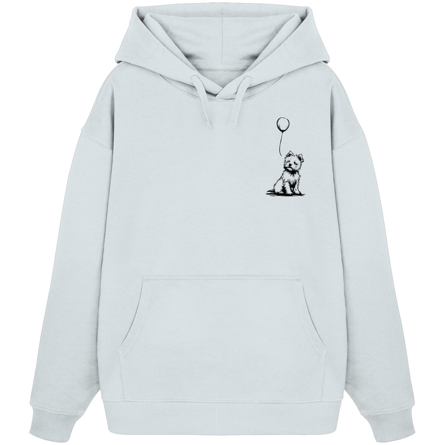 Ballon West Highland White Terrier - Organic Oversize Hoodie