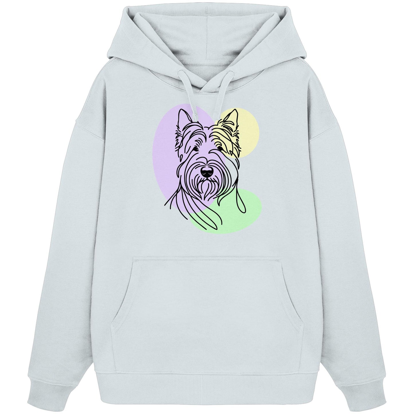 Line Art - Süßer Scottish Terrier - Organic Oversize Hoodie