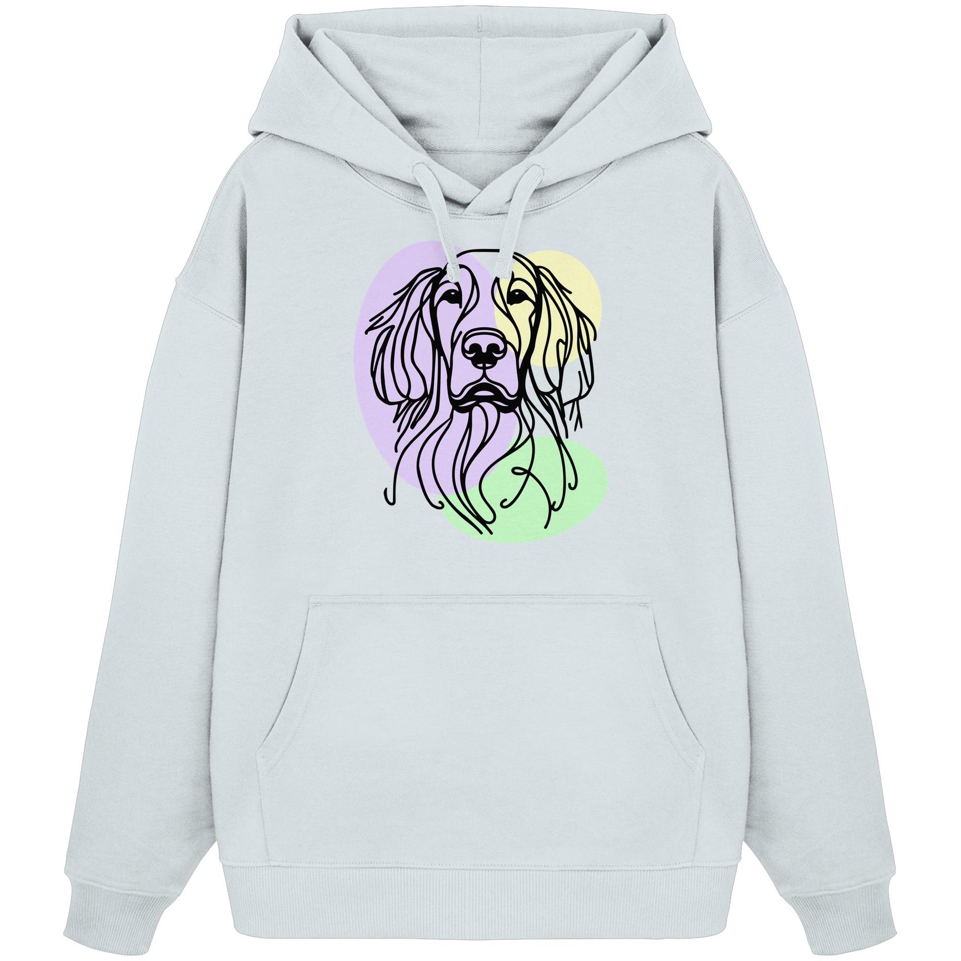 Line Art - Süßer Gordon Setter - Organic Oversize Hoodie
