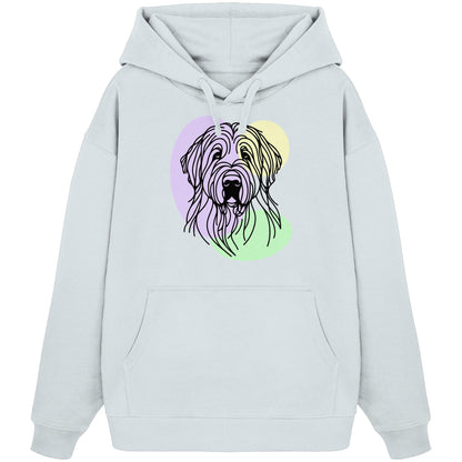 Line Art - Süßer Briard - Organic Oversize Hoodie