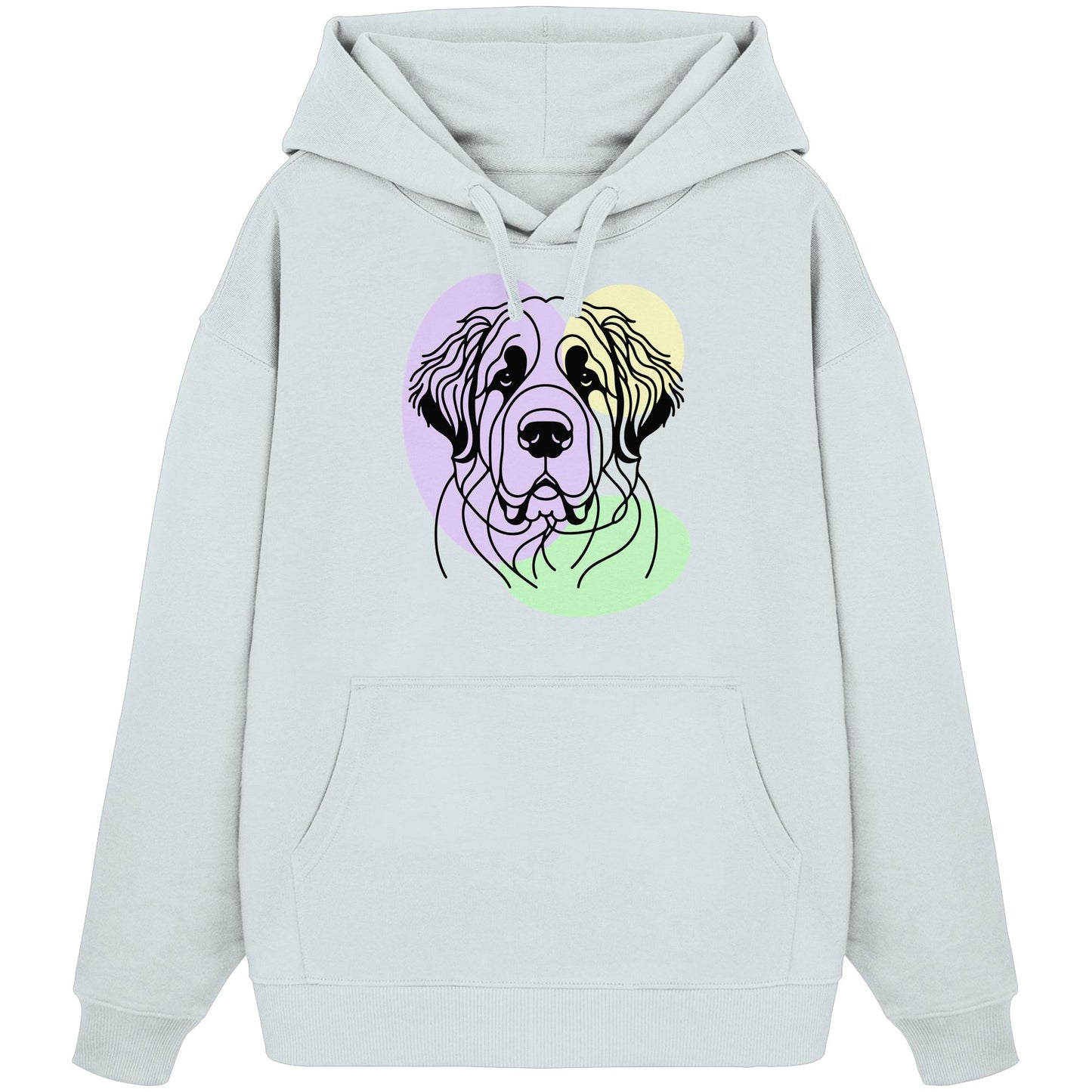 Line Art - Süßer Bernhardiner - Organic Oversize Hoodie