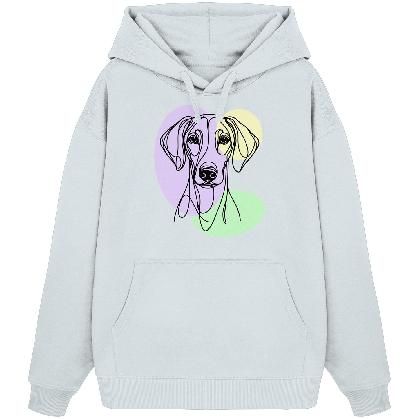 Line Art - Süßer Dobermann - Organic Oversize Hoodie