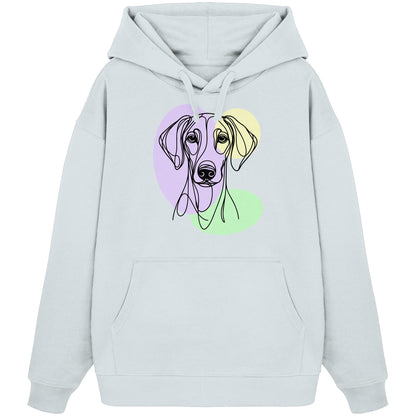 Line Art - Süßer Dobermann - Organic Oversize Hoodie