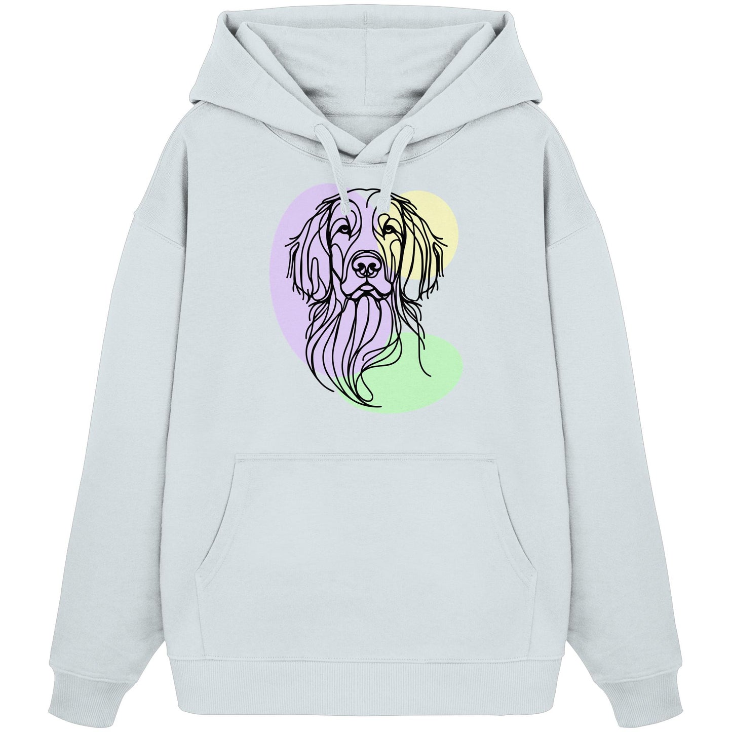 Line Art - Süßer Irish Setter - Organic Oversize Hoodie