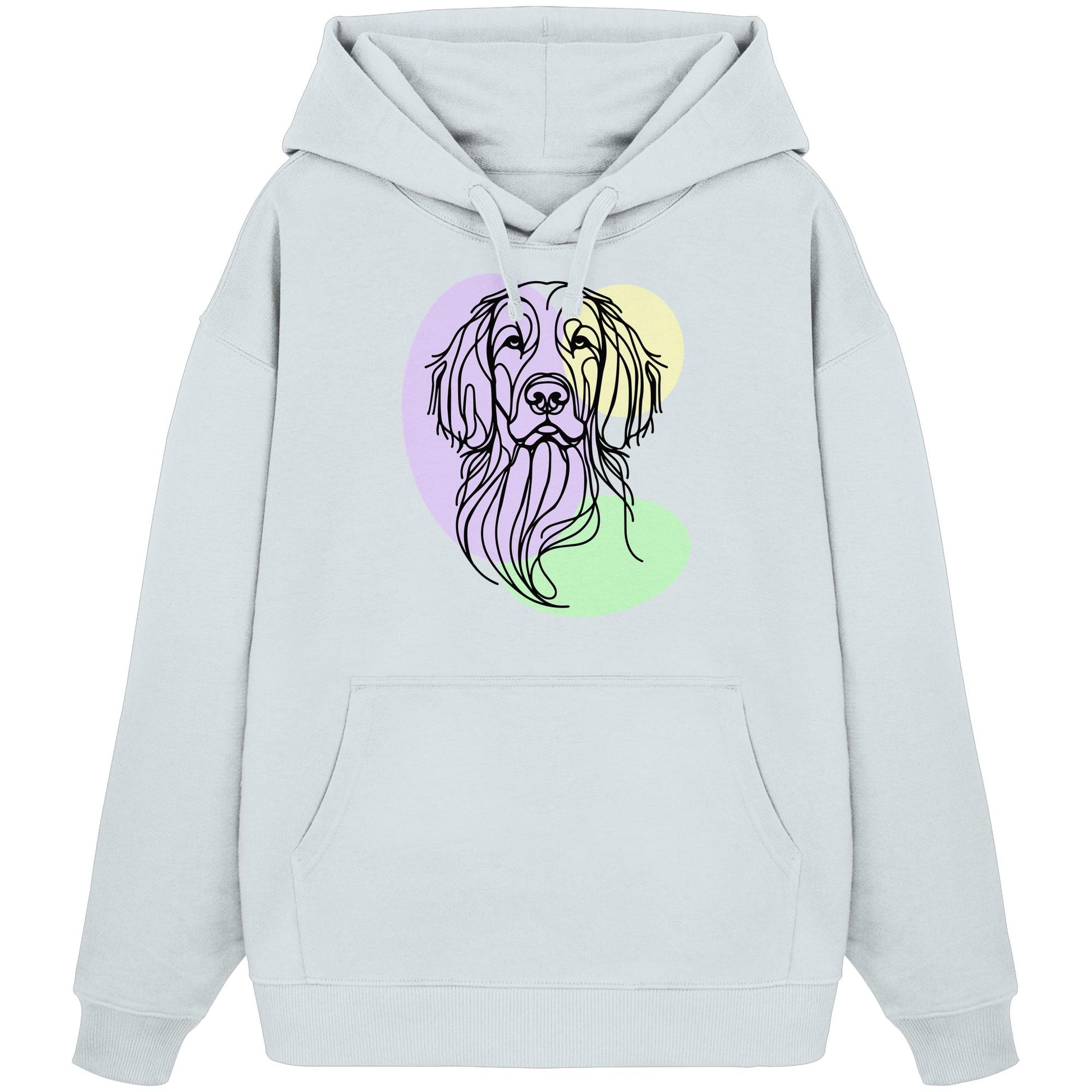 Line Art - Süßer Irish Setter - Organic Oversize Hoodie