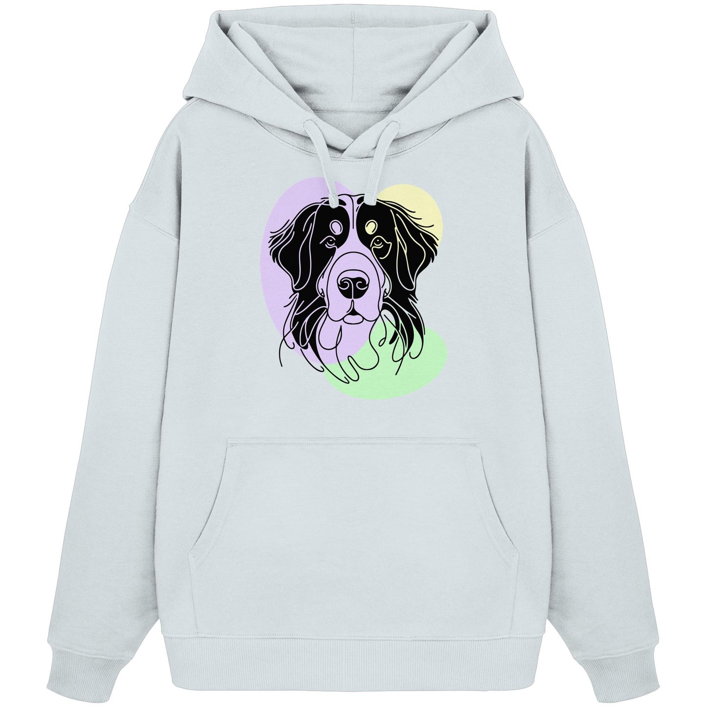 Line Art - Süßer Berner Sennenhund - Organic Oversize Hoodie