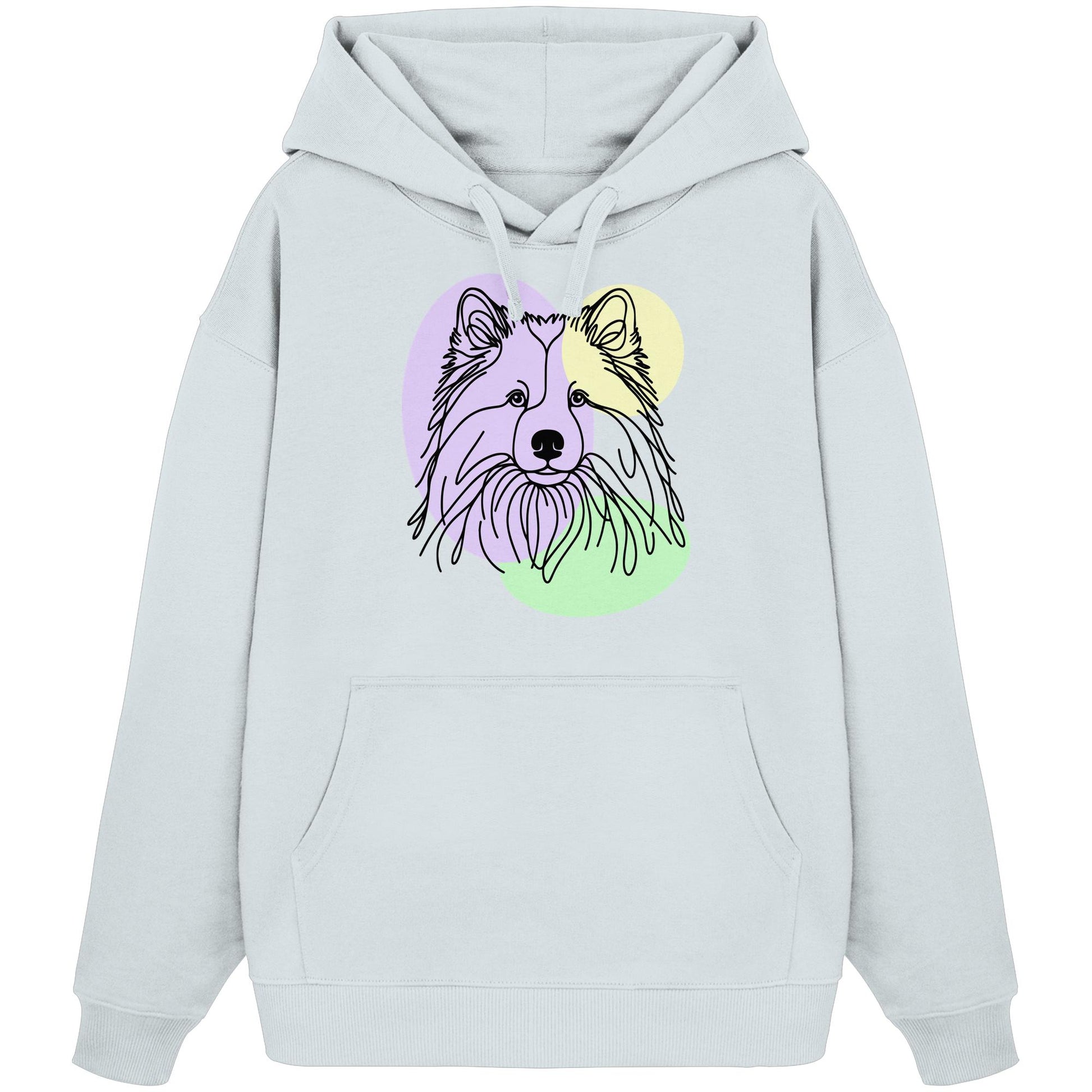 Line Art - Süßer Eurasier - Organic Oversize Hoodie