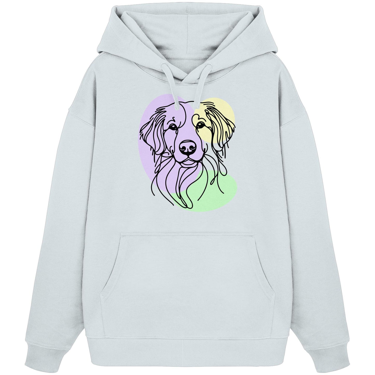 Line Art - Süßer Kooikerhondje - Organic Oversize Hoodie