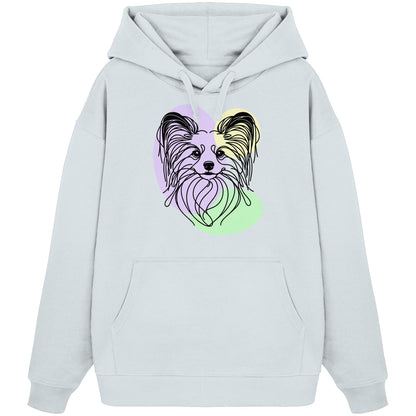 Line Art - Süßer Papillon - Organic Oversize Hoodie