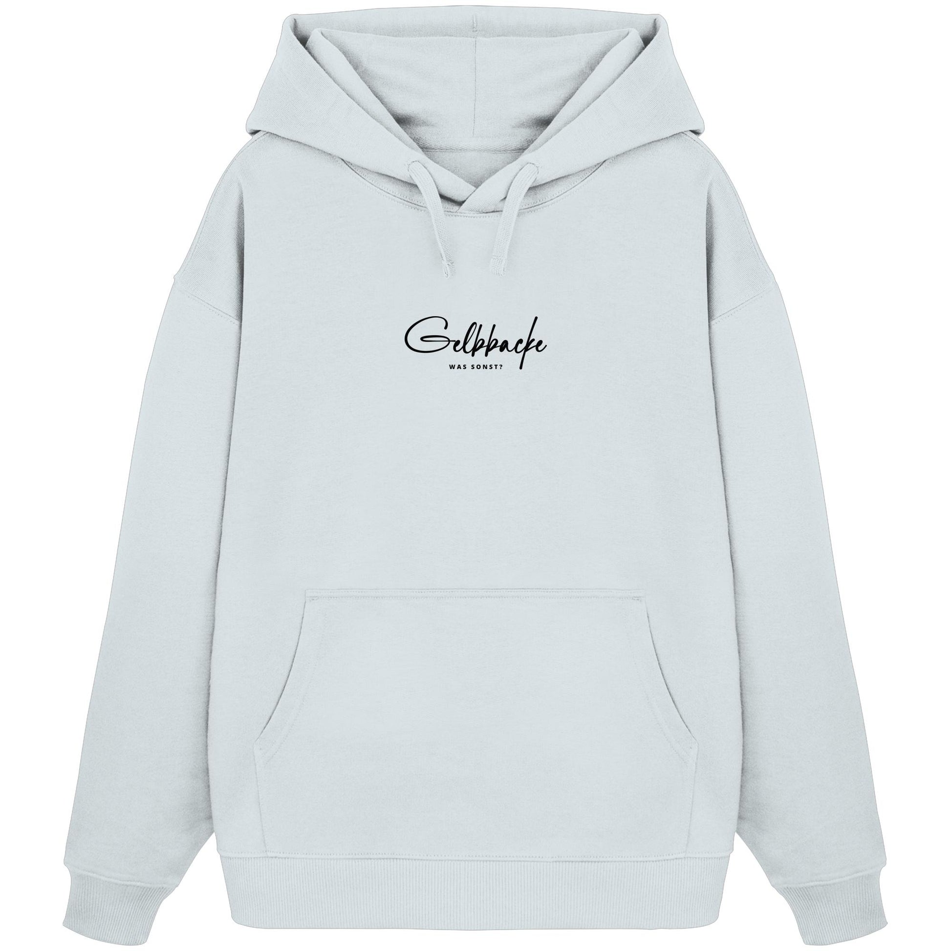 Was sonst? Gelbbacke - Organic Oversize Hoodie