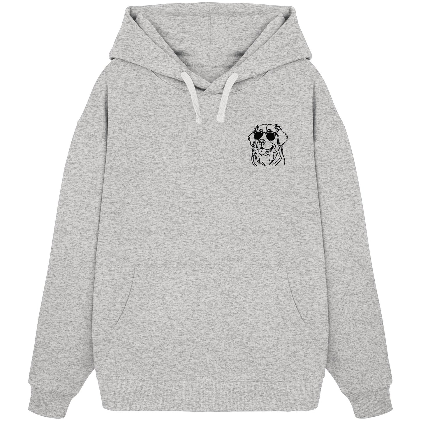 Line Art - Cooler Berner Sennenhund - Organic Oversize Hoodie