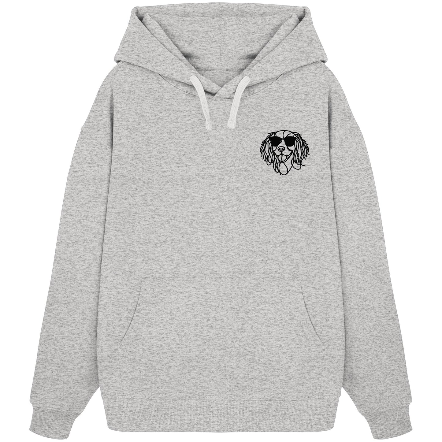 Line Art - Cooler English Springer Spaniel - Organic Oversize Hoodie