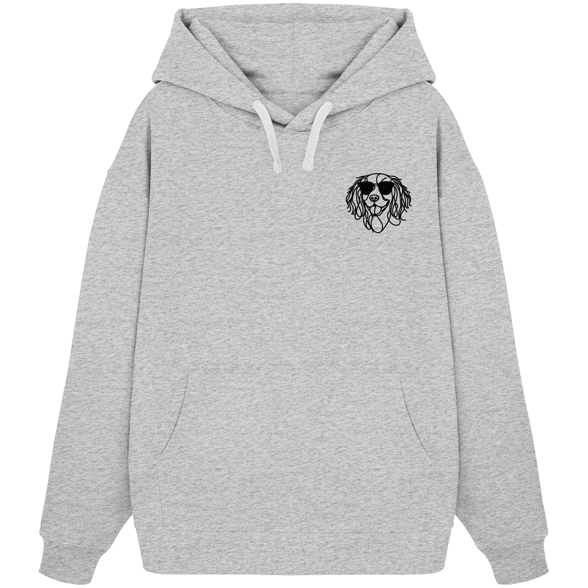 Line Art - Cooler English Springer Spaniel - Organic Oversize Hoodie