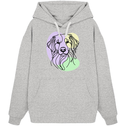 Line Art - Süßer Kooikerhondje - Organic Oversize Hoodie