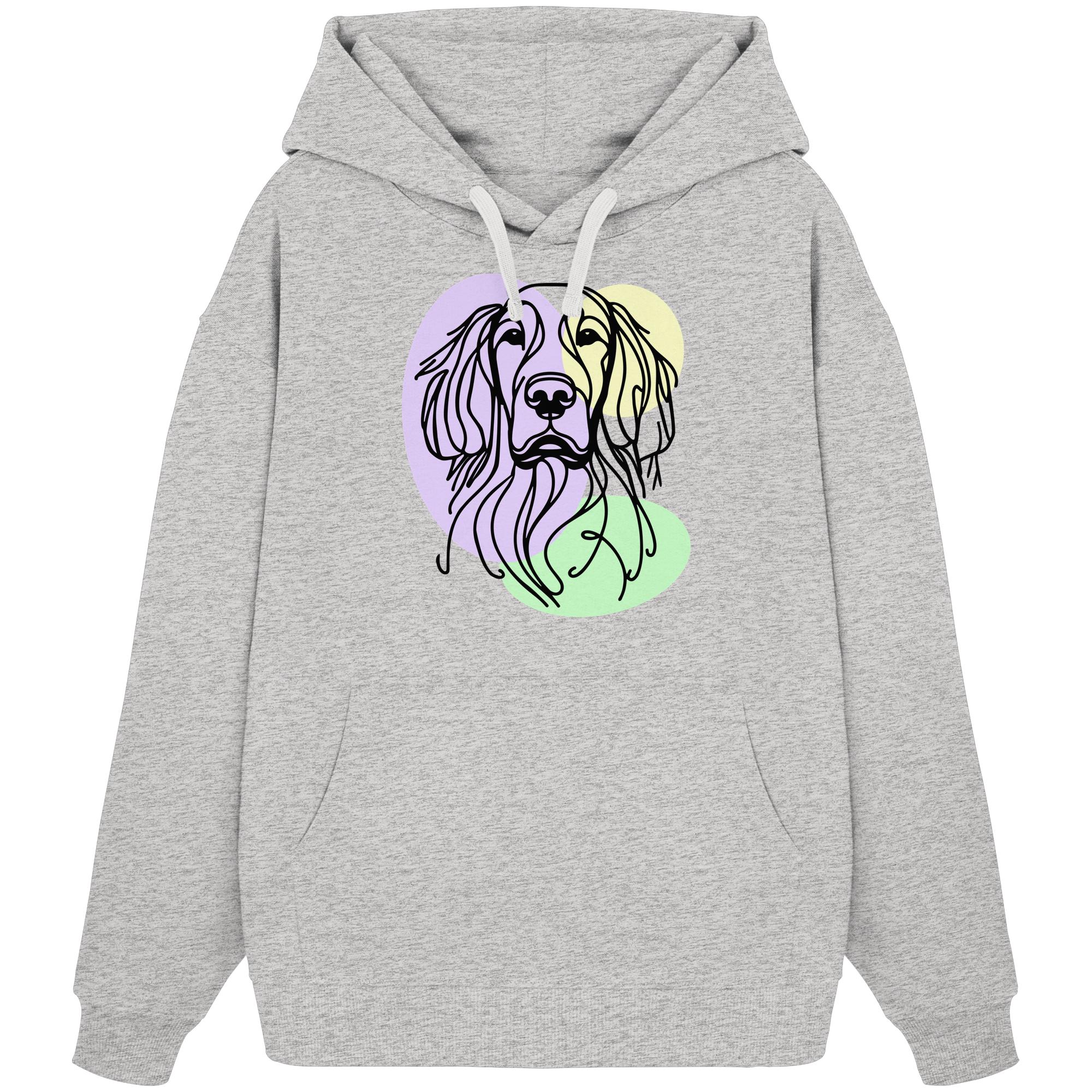 Line Art - Süßer Gordon Setter - Organic Oversize Hoodie