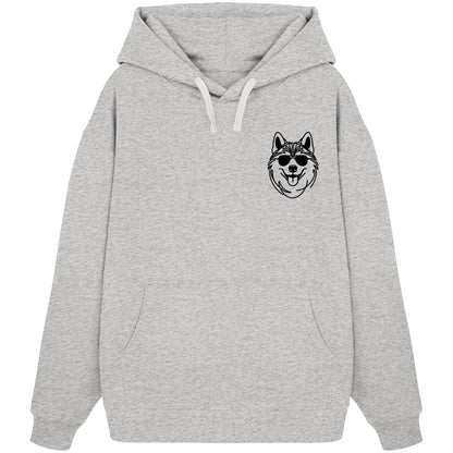 Line Art - Cooler Husky - Organic Oversize Hoodie