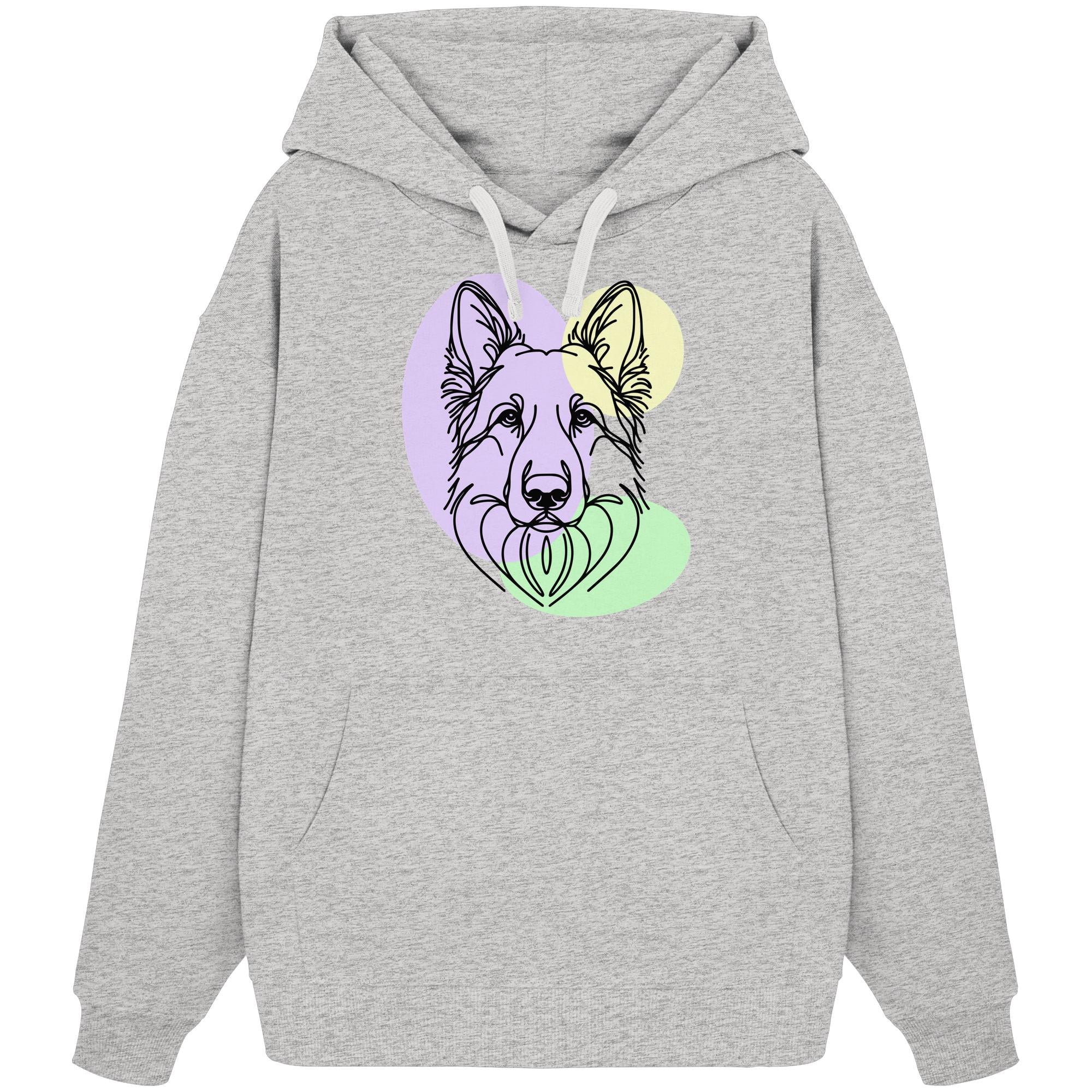 Line Art - Schäferhund - Organic Oversize Hoodie