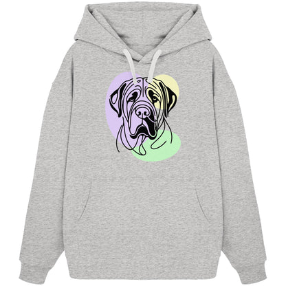 Line Art - Süßer Bullmastiff - Organic Oversize Hoodie