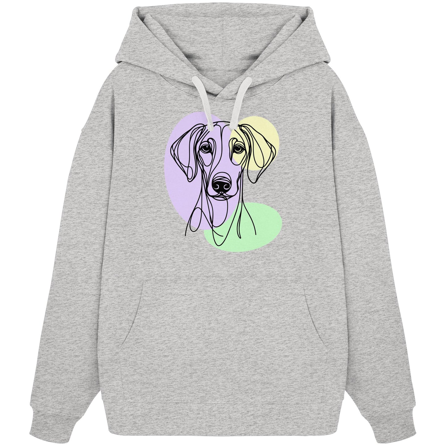 Line Art - Süßer Dobermann - Organic Oversize Hoodie