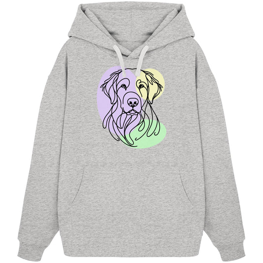 Line Art - Süßer Kuvasz - Organic Oversize Hoodie