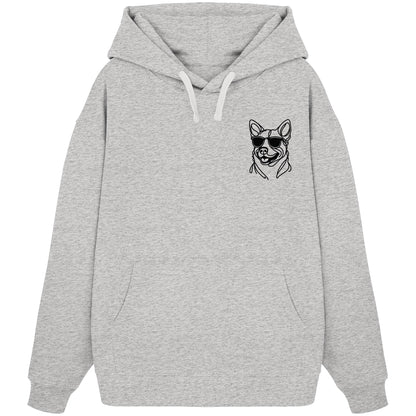 Line Art - Cooler Australian Cattle Dog - Organic Oversize Hoodie