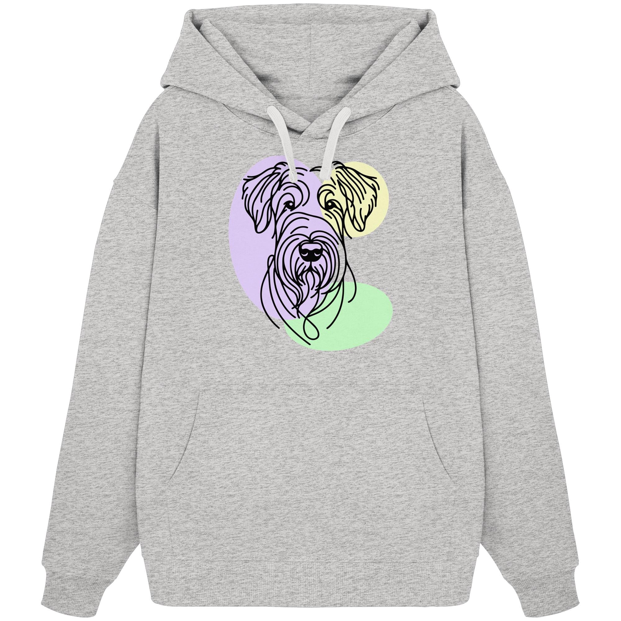 Line Art - Süßer Irish Terrier - Organic Oversize Hoodie