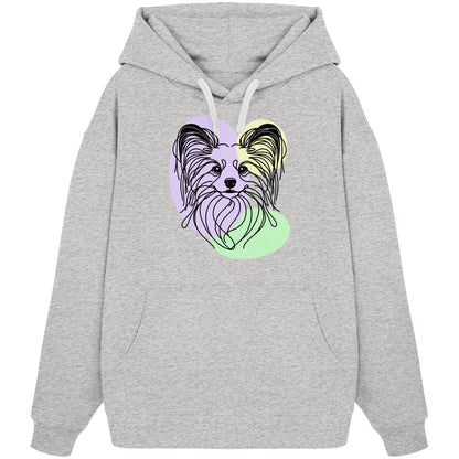 Line Art - Süßer Papillon - Organic Oversize Hoodie