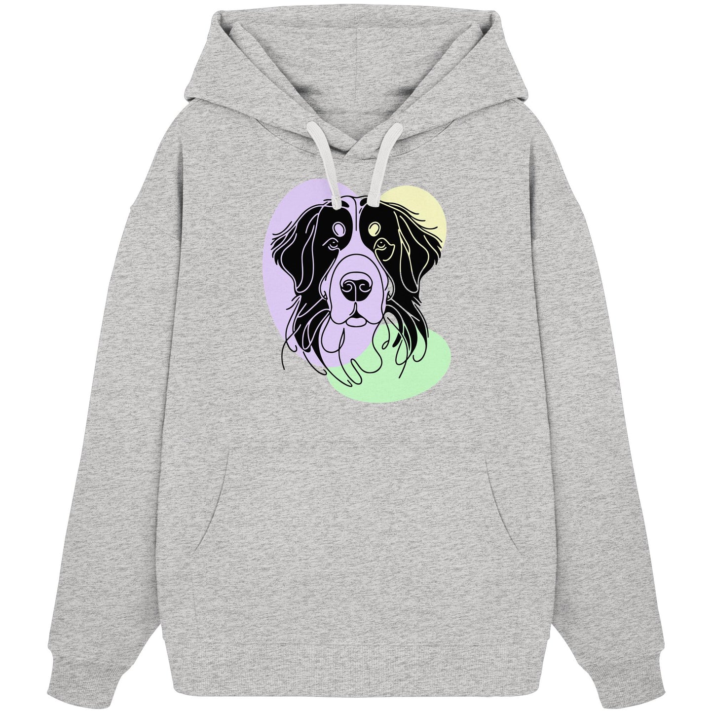Line Art - Süßer Berner Sennenhund - Organic Oversize Hoodie