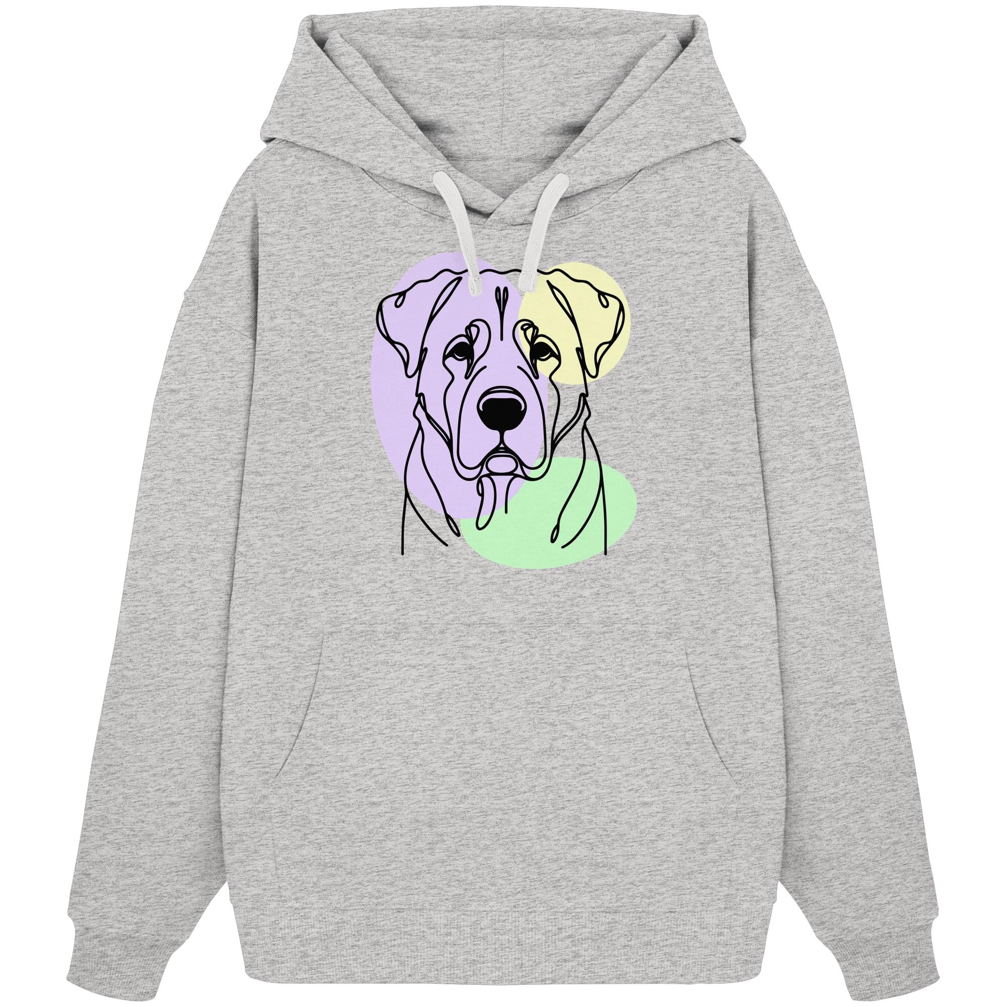Line Art - Süßer Kangal - Organic Oversize Hoodie