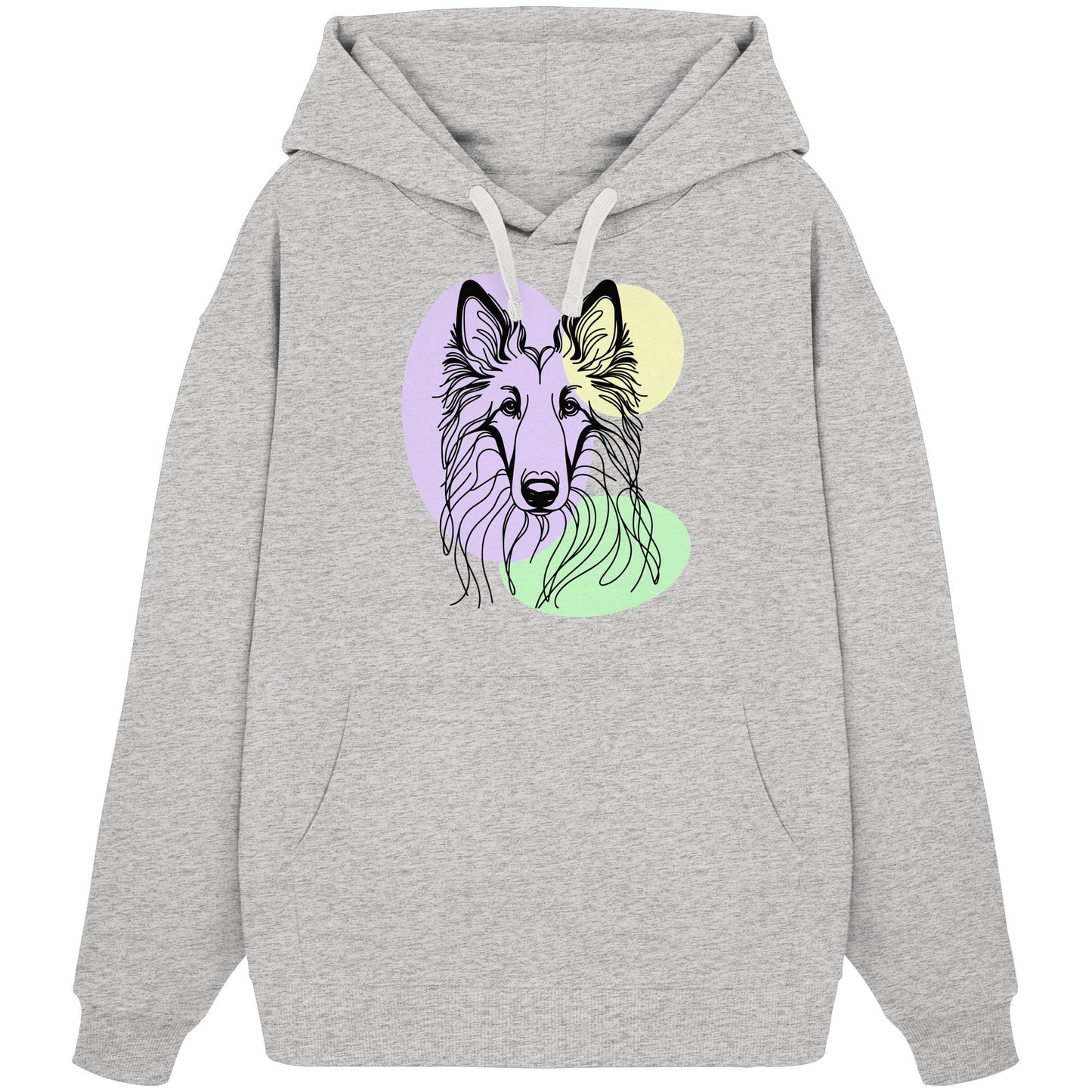 Line Art - Süßer Tervueren - Organic Oversize Hoodie