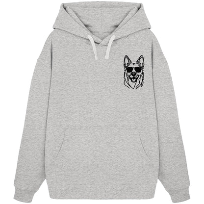 Line Art - Cooler Holländischer Schäferhund - Organic Oversize Hoodie
