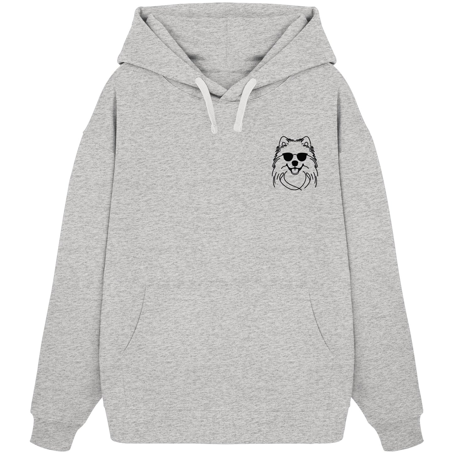 Line Art - Cooler Samojede - Organic Oversize Hoodie