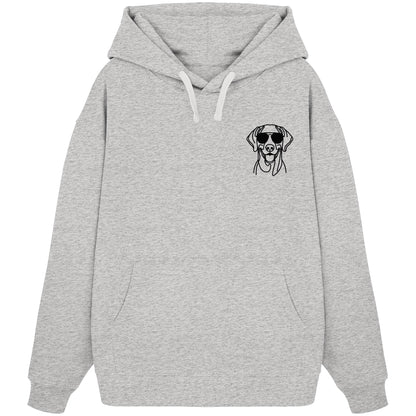 Line Art - Cooler Weimaraner - Organic Oversize Hoodie