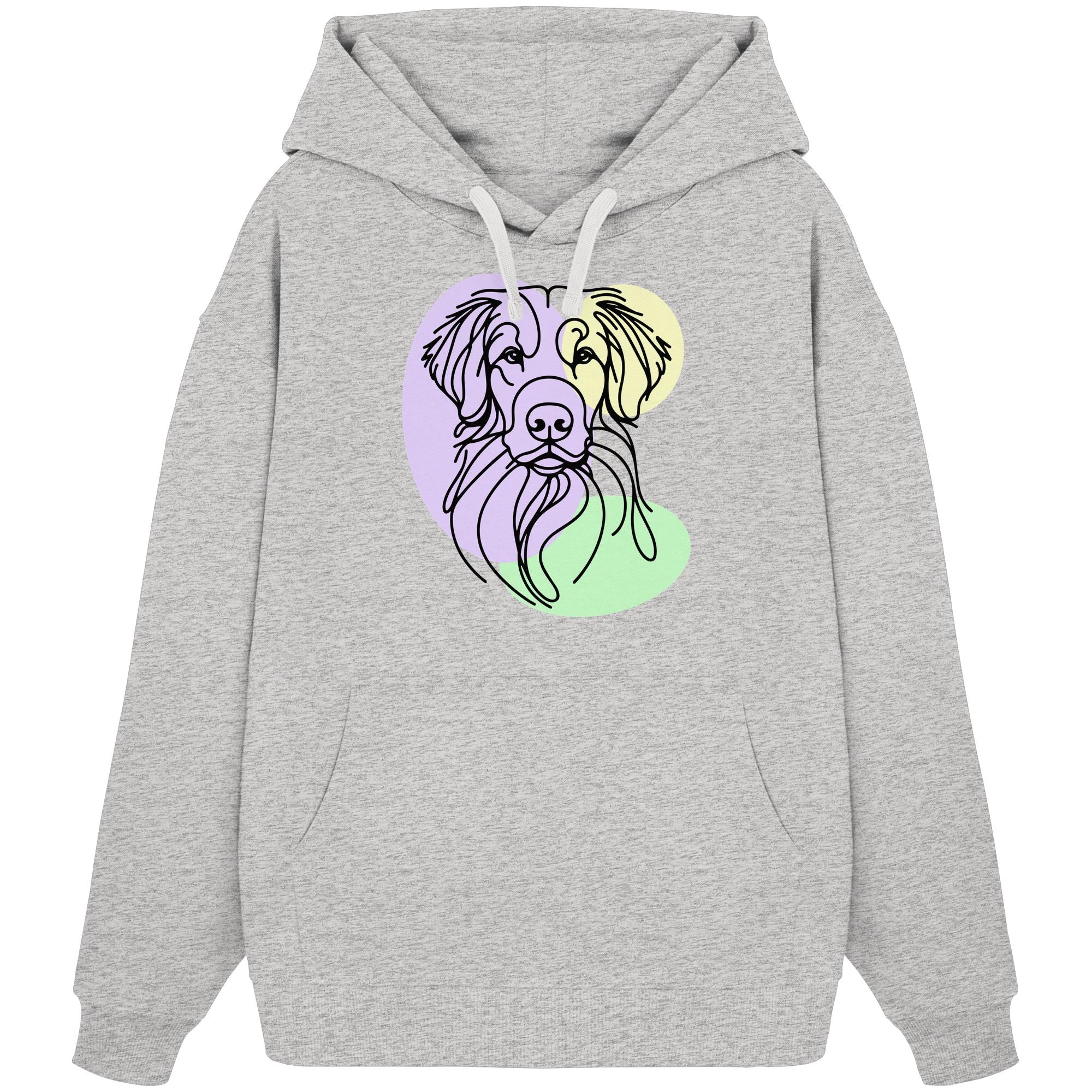 Line Art - Süßer Nova Scotia Duck Tolling Retriever - Organic Oversize Hoodie
