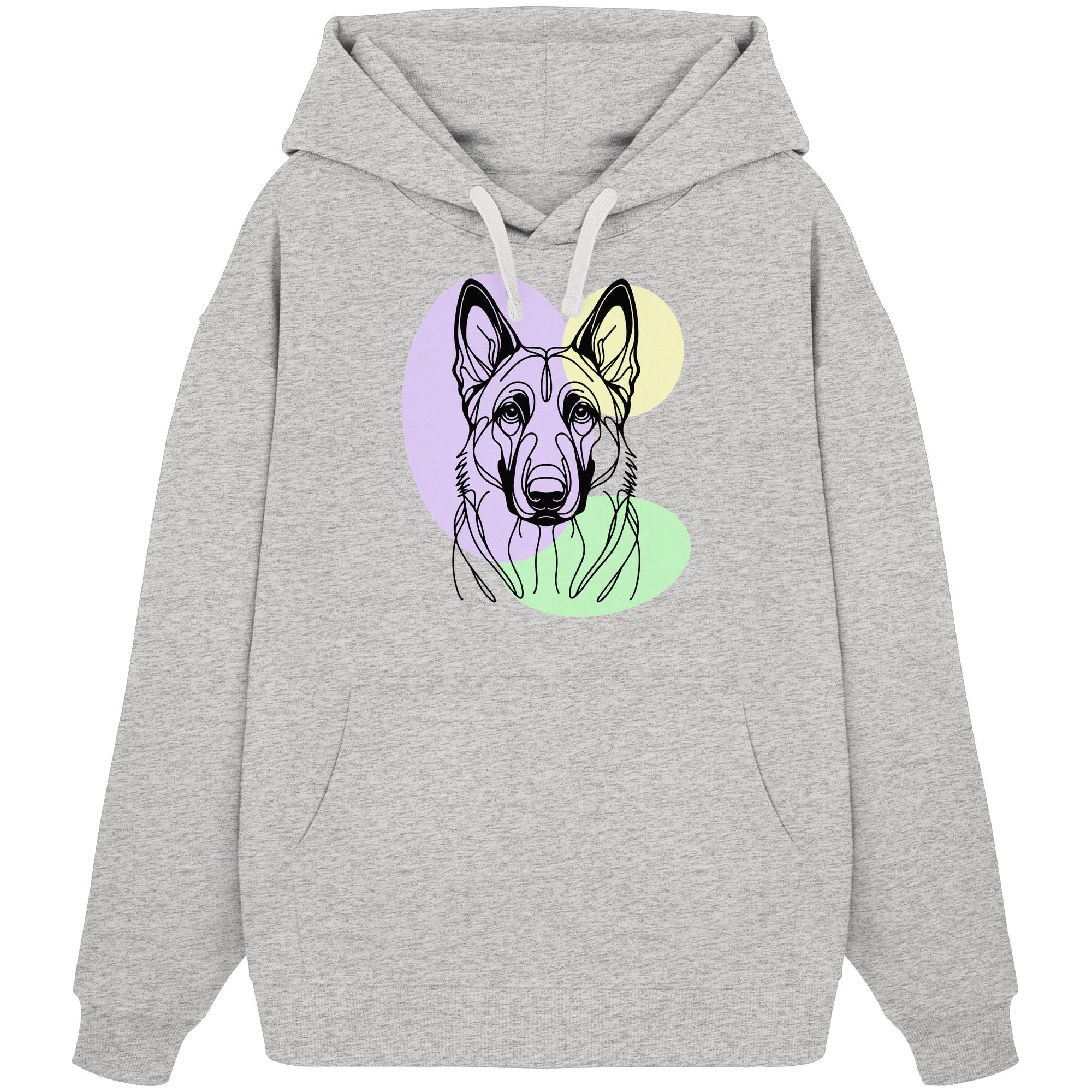 Line Art - Süßer Malinois - Organic Oversize Hoodie