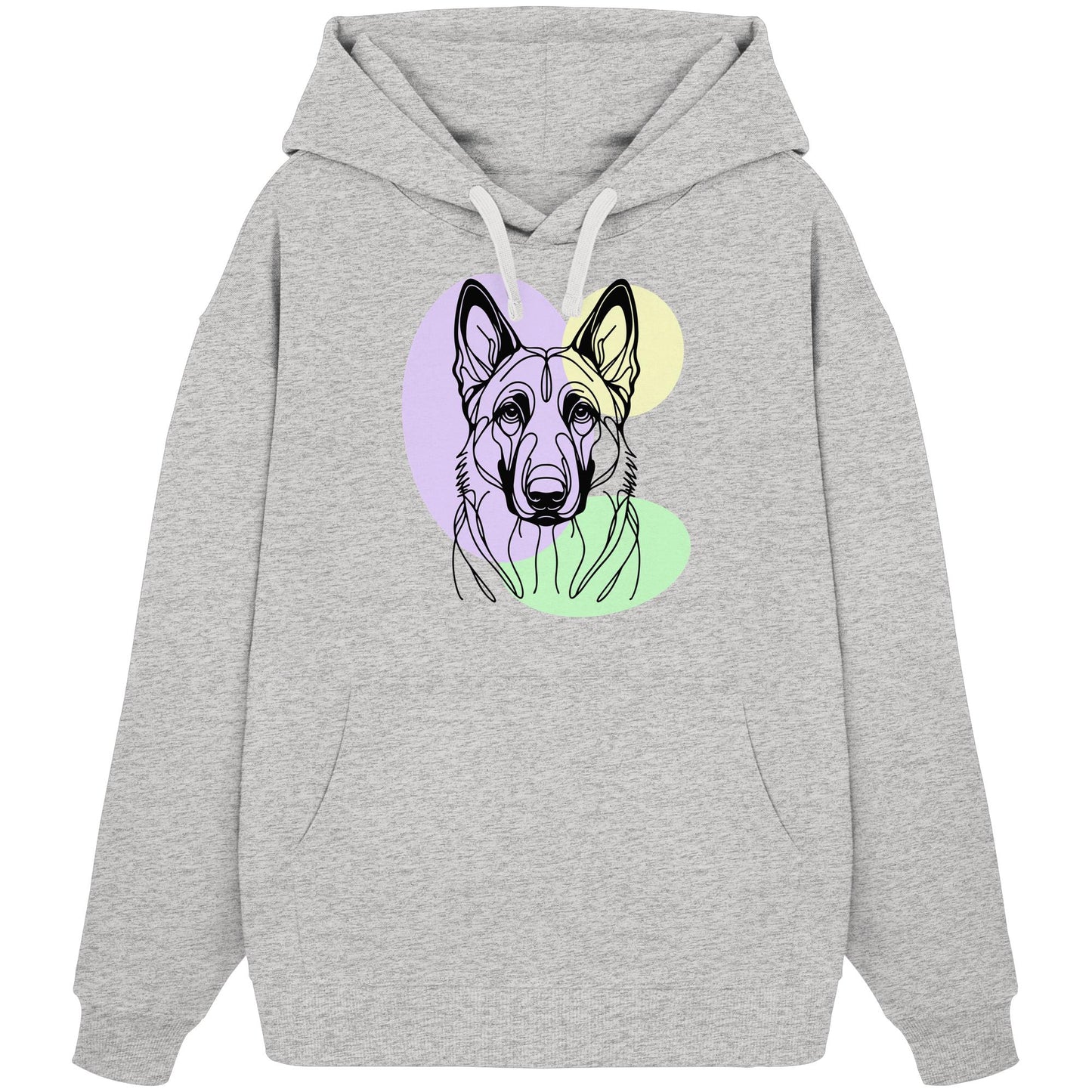 Line Art - Süßer Malinois - Organic Oversize Hoodie