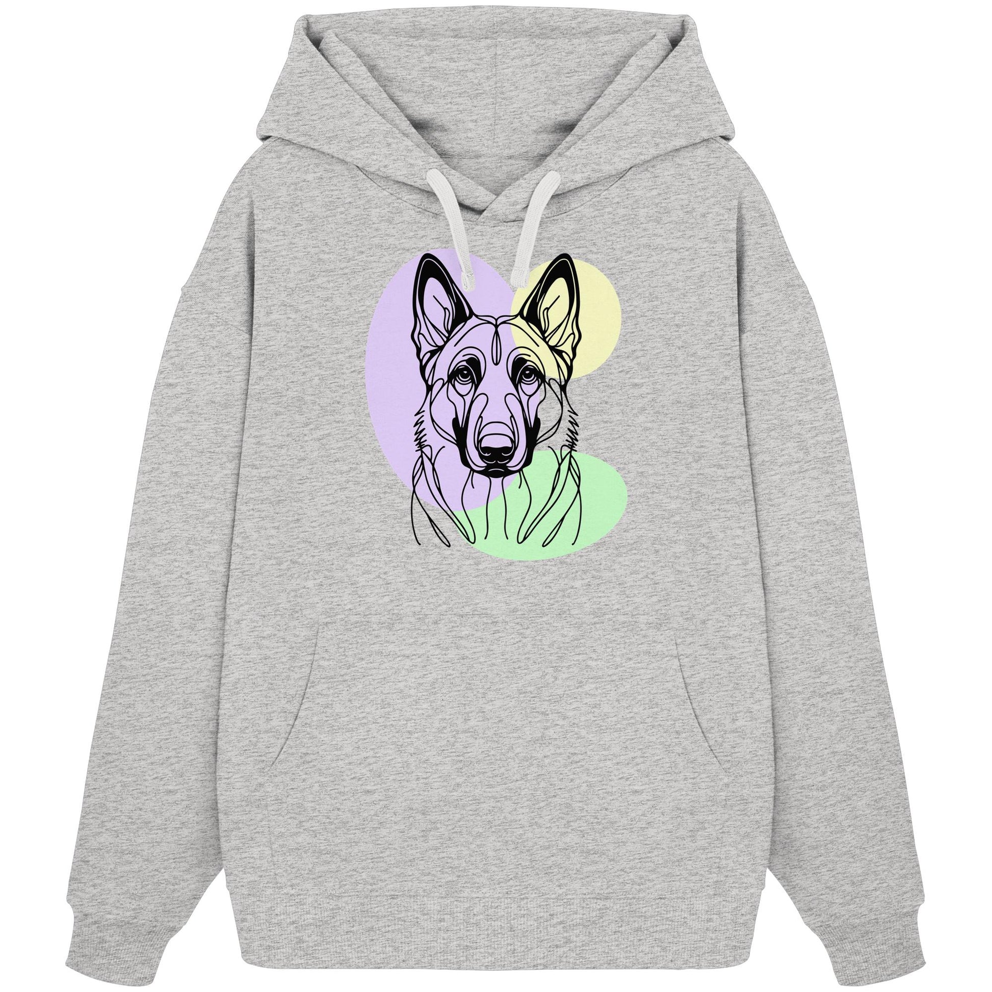Line Art - Süßer Malinois - Organic Oversize Hoodie