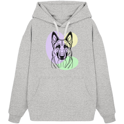 Line Art - Süßer Malinois - Organic Oversize Hoodie