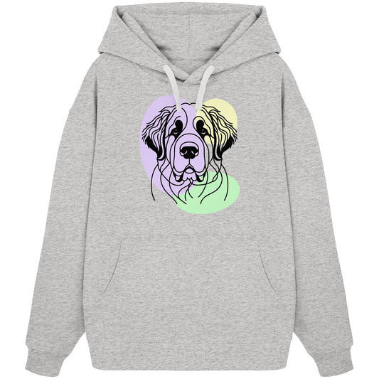 Line Art - Süßer Bernhardiner - Organic Oversize Hoodie
