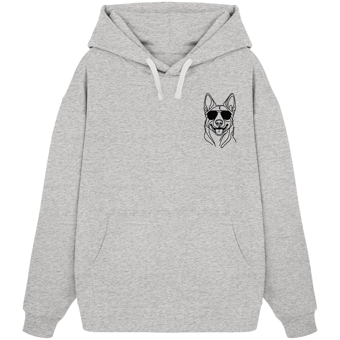 Line Art - Cooler Malinois - Organic Oversize Hoodie