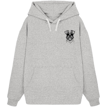 Line Art - Cooler Schnauzer - Organic Oversize Hoodie