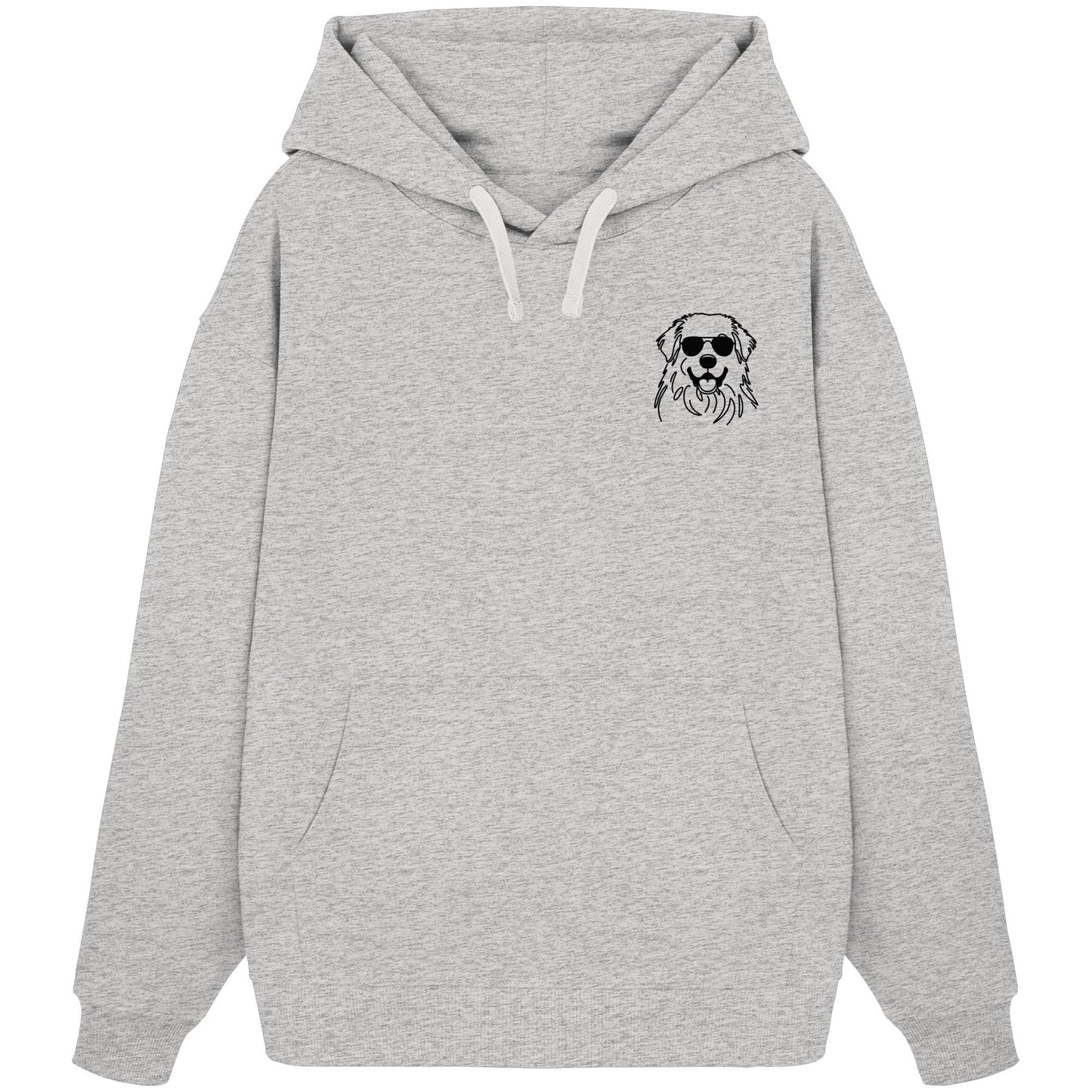 Line Art - Cooler Pyrenäenberghund - Organic Oversize Hoodie