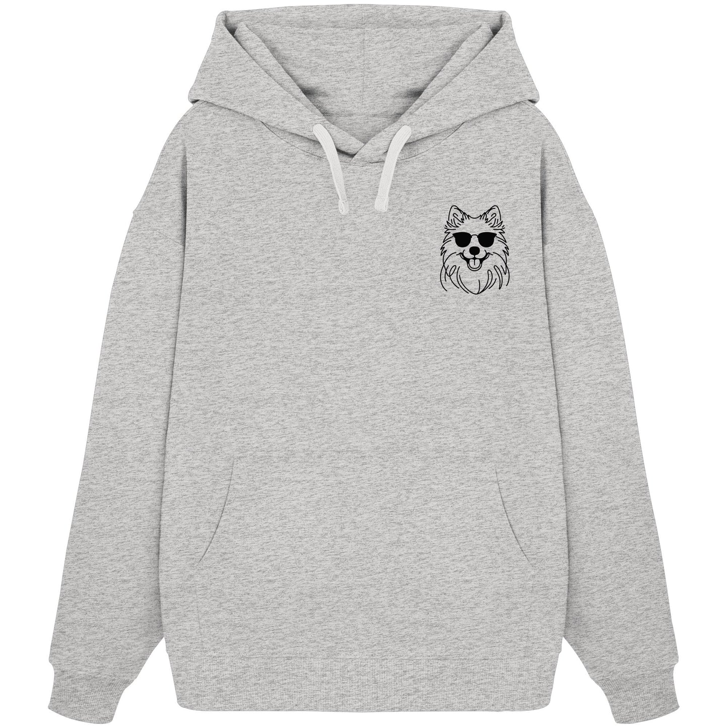 Line Art - Cooler Islandhund - Organic Oversize Hoodie